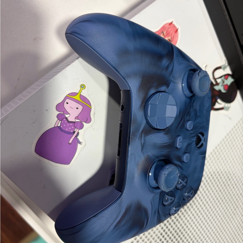 Blue Swirl Xbox Controller